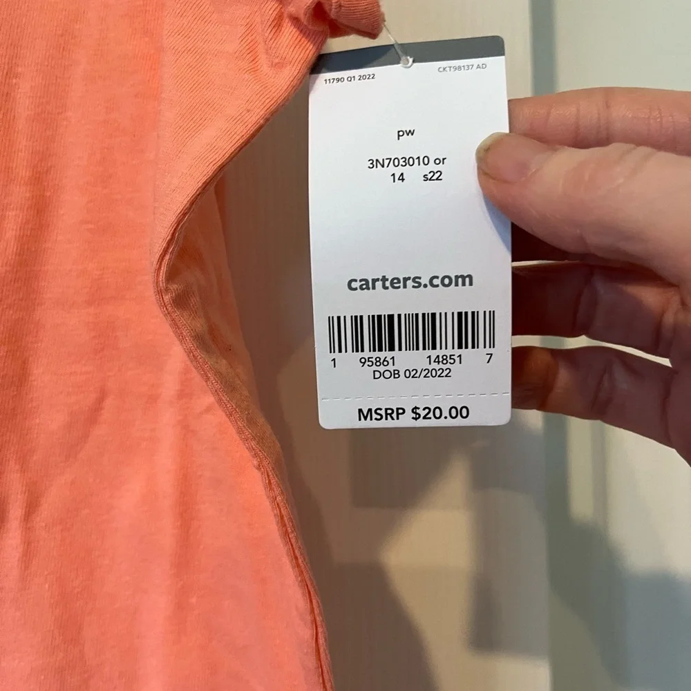 Carter's Orange Pineapple Tank Top for Kids - Picture 4 of 6